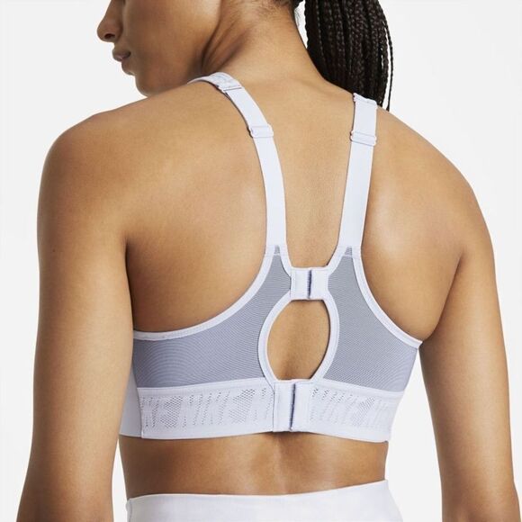 Nike Light Blue Alpha Ultrabreathe Bra High Support Sports Bra - Picture 4 of 9